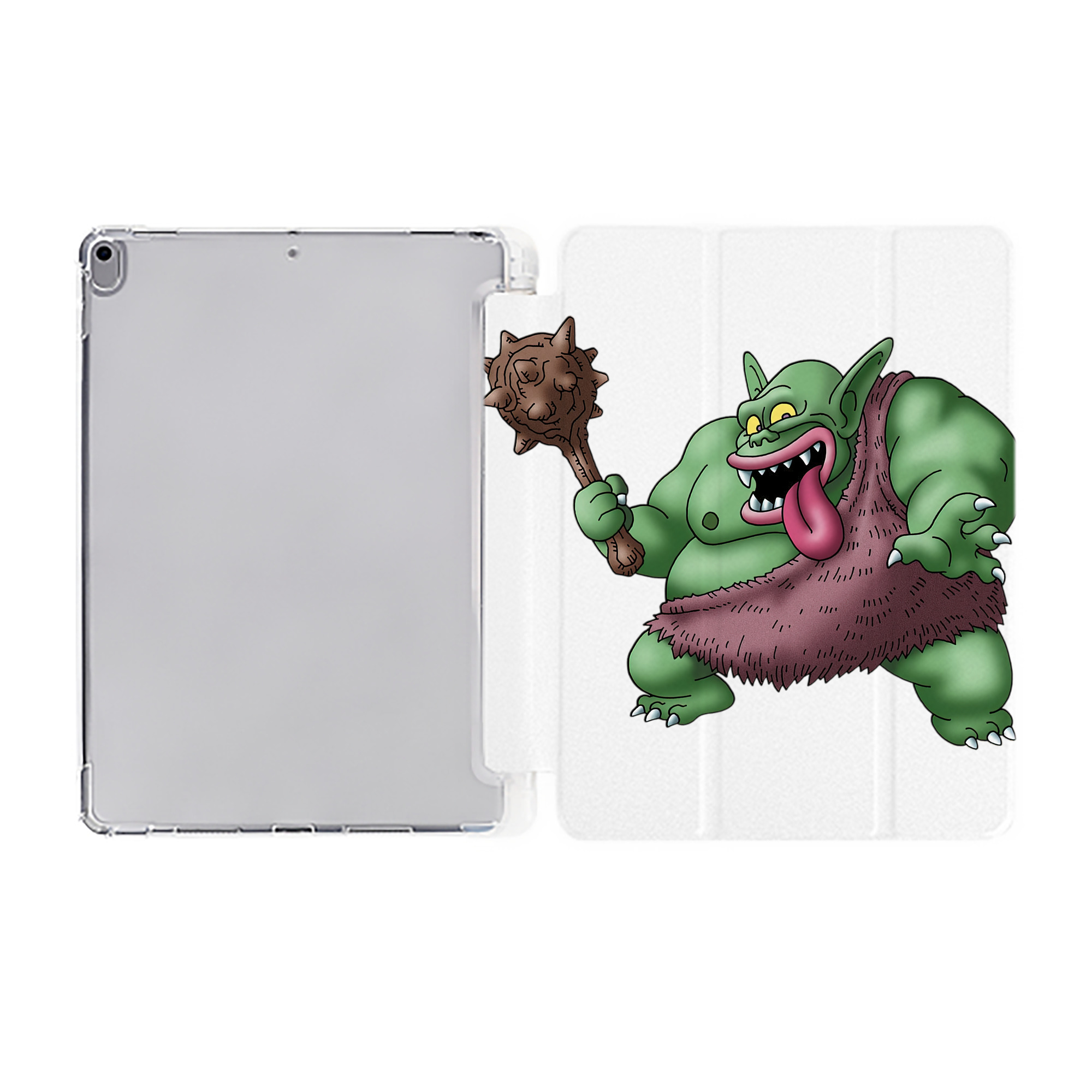 （画像用） ドラゴンクエスト Doragon Kuesuto Dragon Quest IPad ケース ペン収納付き 三つ折りスタンド PUレザー×シリコン 対応機種9.5/10.5/10.9インチ